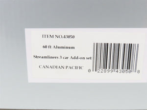 O Gauge 3-Rail Williams 43050 CP Canadian Pacific 3-Car Passenger Add-On Set