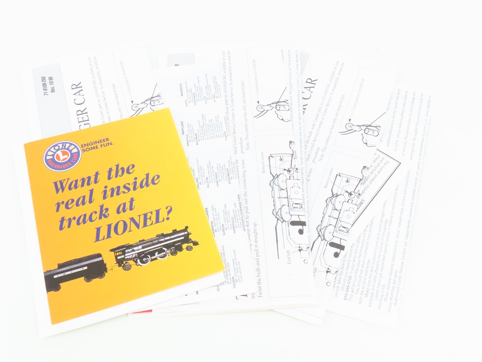 O Gauge 3-Rail Lionel 6-39119 Southern Streamlined Aluminum 4-Car Passenger Set