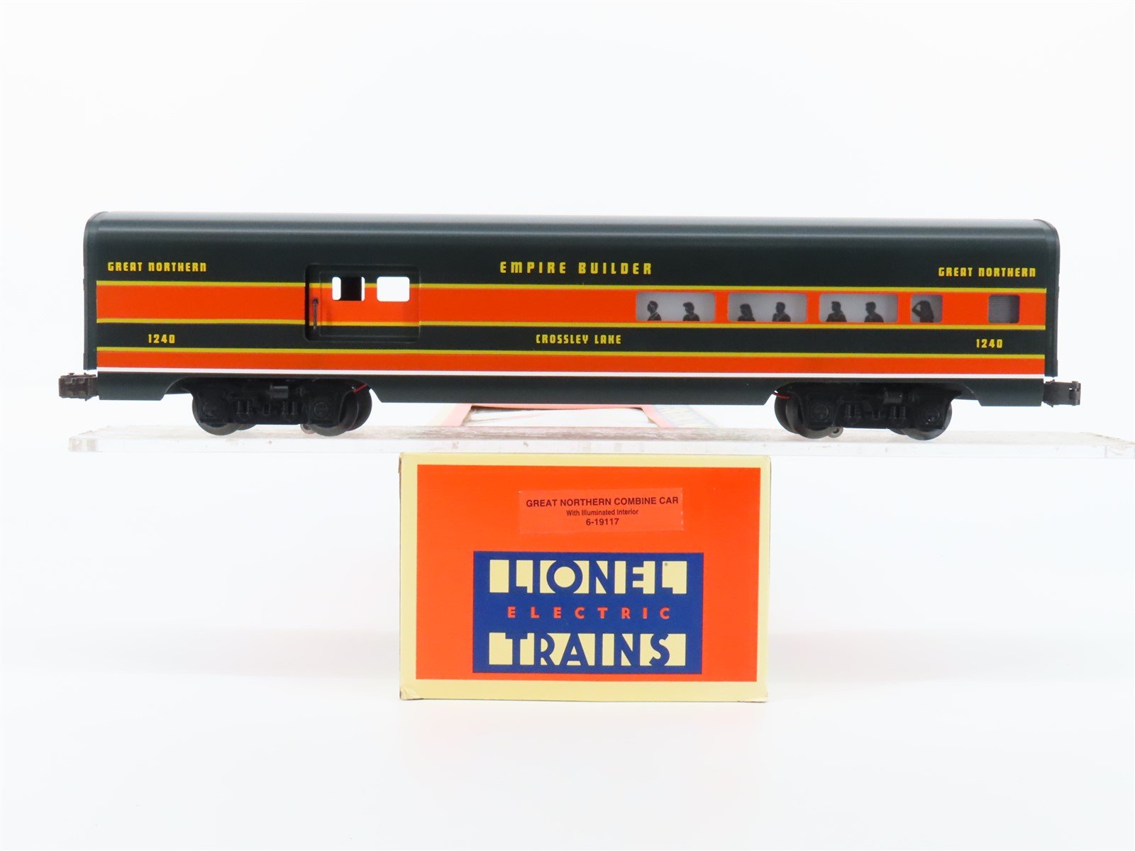 O Gauge 3-Rail Lionel 6-19117 GN Empire Builder Combine Passenger #1240