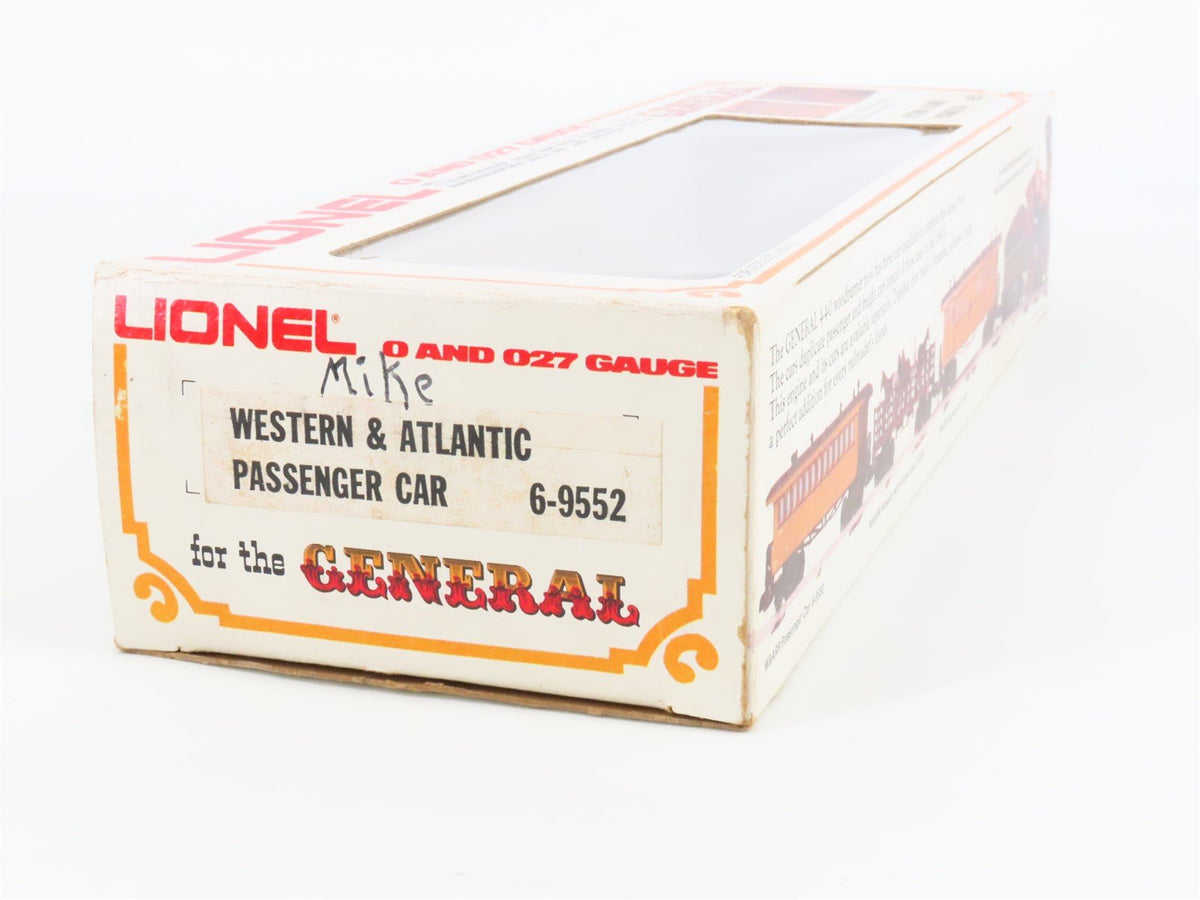 O Gauge 3-Rail Lionel 6-9552 W&amp;ARR Western &amp; Atlantic Diner Passenger Car #9552