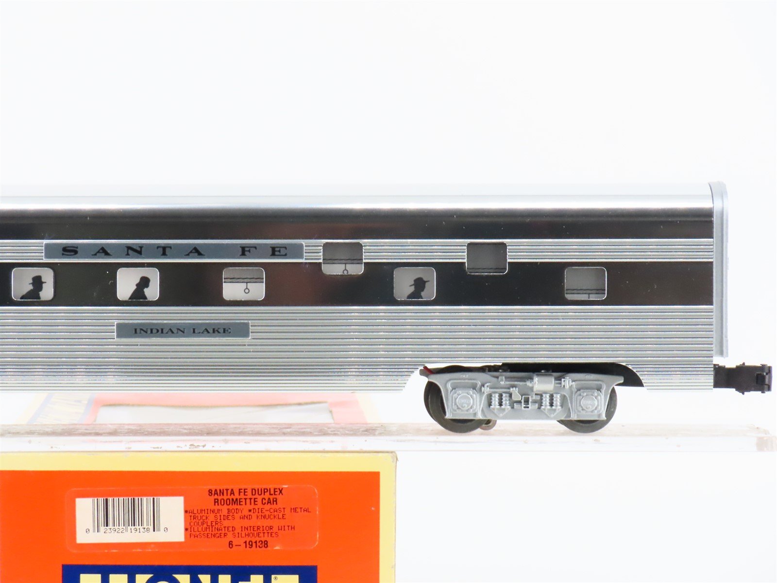 O Gauge 3-Rail Lionel 6-19138 ATSF Santa Fe Aluminum Duplex Roomette Passenger