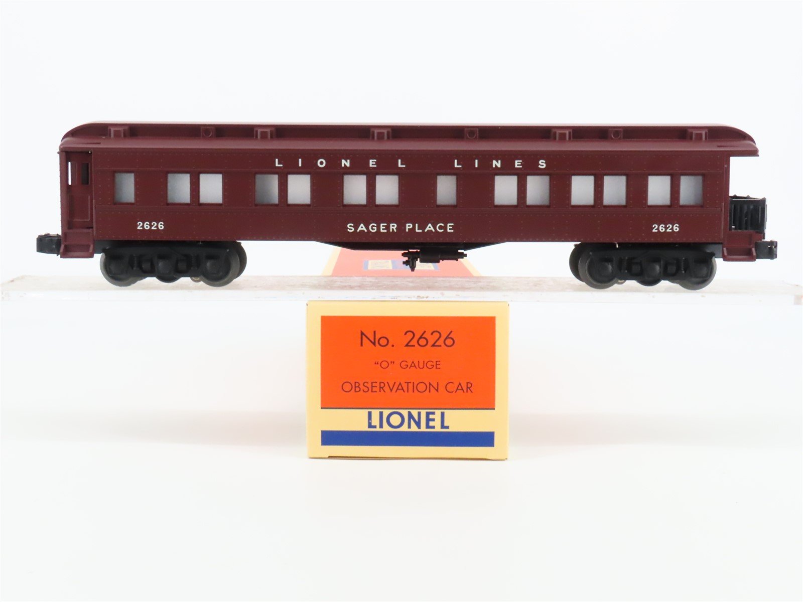 O Gauge 3-Rail Lionel 2626 Lionel Lines Observation Passenger "Sager Place"