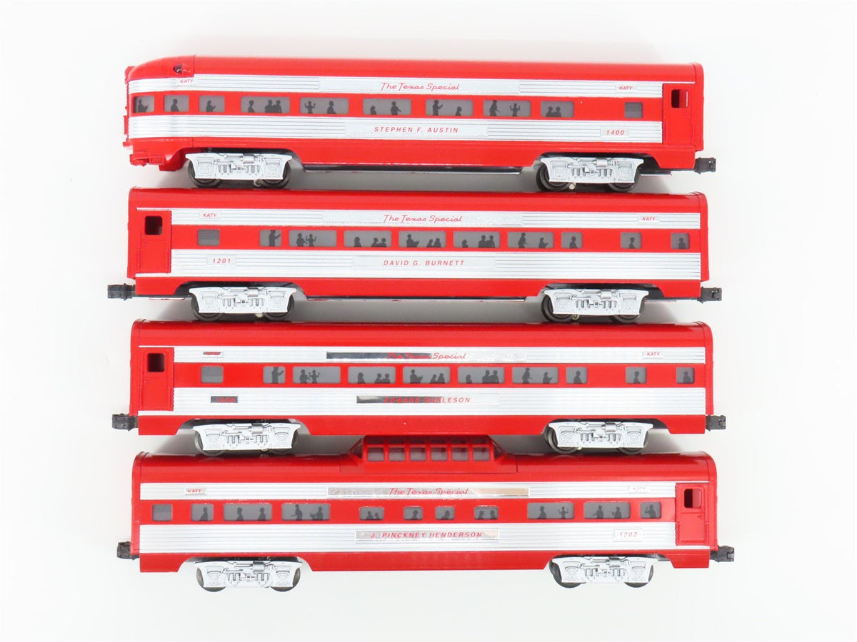 O Gauge 3-Rail Lionel 6-29129 MKT &quot;Texas Special&quot; Aluminum Passenger 4-Pack