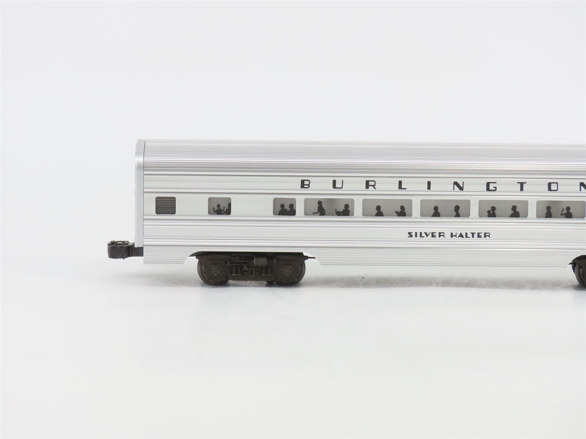 O Gauge 3-Rail Lionel CBQ Burlington Silver Aluminum 6-Car Passenger Set