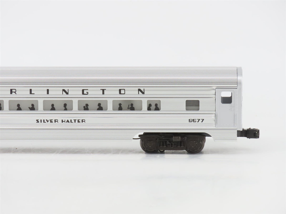 O Gauge 3-Rail Lionel CBQ Burlington Silver Aluminum 6-Car Passenger Set