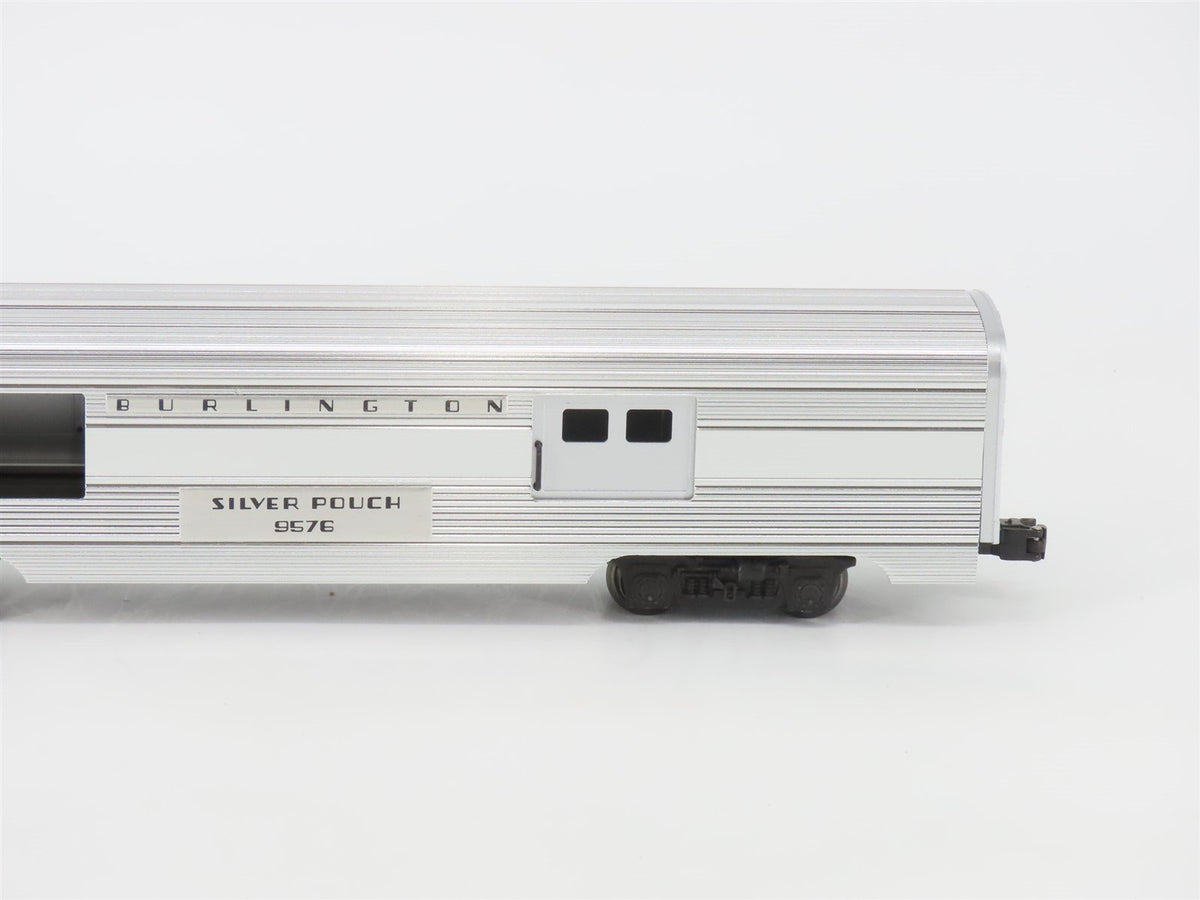 O Gauge 3-Rail Lionel CBQ Burlington Silver Aluminum 6-Car Passenger Set