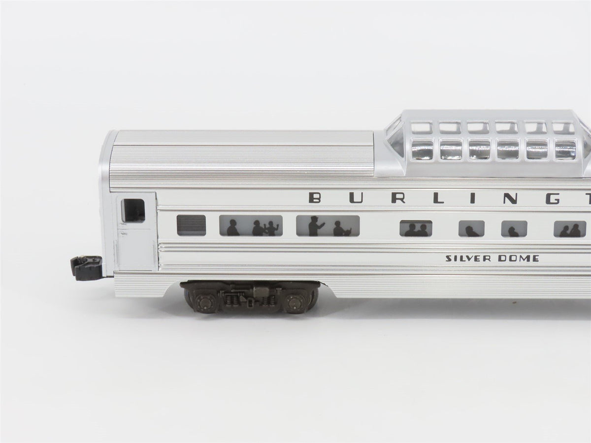 O Gauge 3-Rail Lionel CBQ Burlington Silver Aluminum 6-Car Passenger Set
