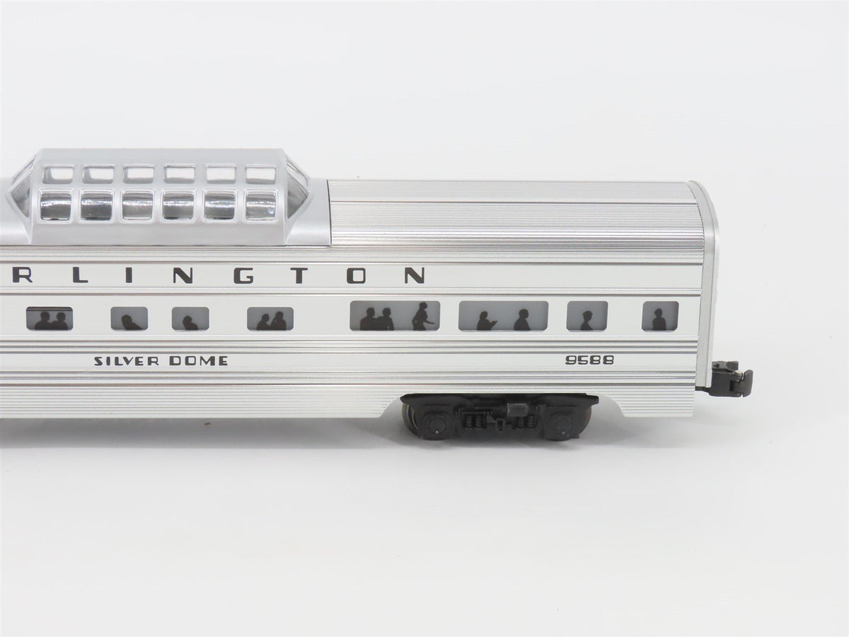 O Gauge 3-Rail Lionel CBQ Burlington Silver Aluminum 6-Car Passenger Set