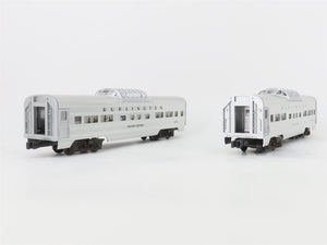 O Gauge 3-Rail Lionel CBQ Burlington Silver Aluminum 6-Car Passenger Set