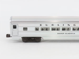 O Gauge 3-Rail Lionel CBQ Burlington Silver Aluminum 6-Car Passenger Set