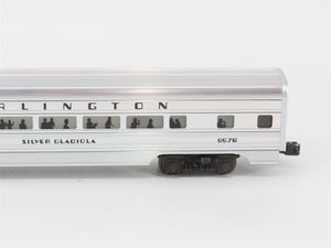 O Gauge 3-Rail Lionel CBQ Burlington Silver Aluminum 6-Car Passenger Set
