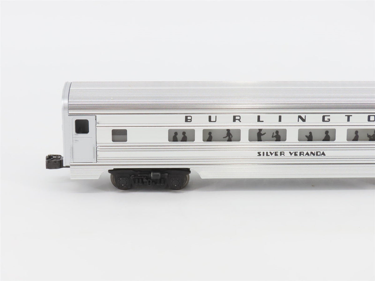 O Gauge 3-Rail Lionel CBQ Burlington Silver Aluminum 6-Car Passenger Set