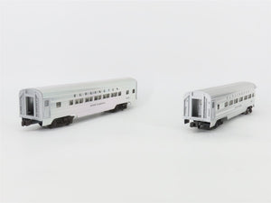 O Gauge 3-Rail Lionel CBQ Burlington Silver Aluminum 6-Car Passenger Set