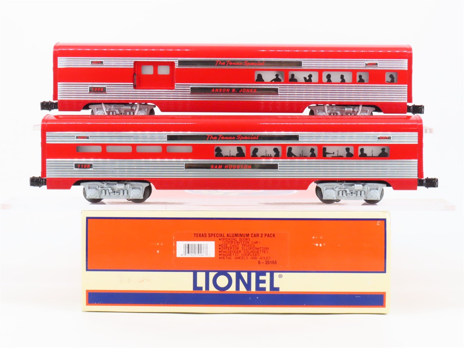 O Gauge 3-Rail Lionel 6-39166 The Texas Special "Katy" Passenger 2-Car Set