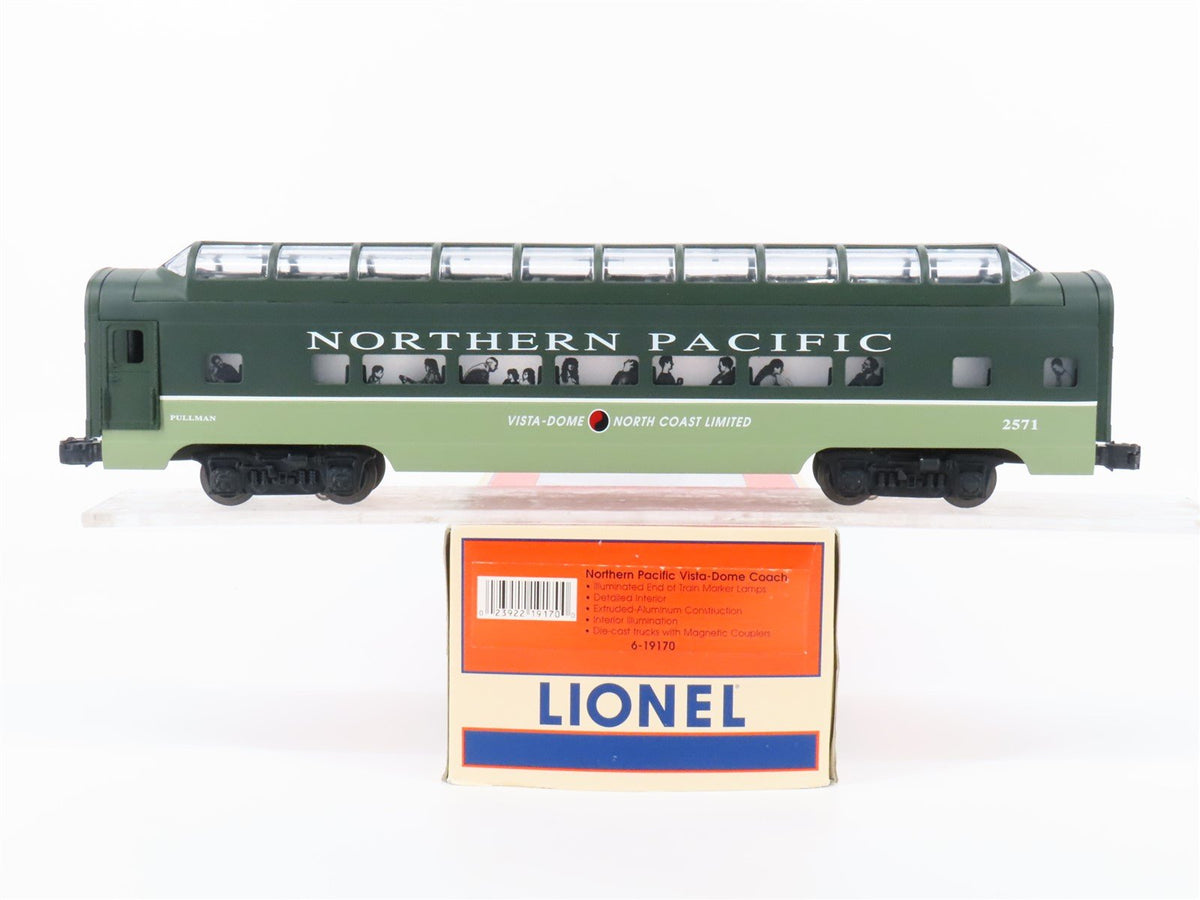 O Gauge 3-Rail Lionel 6-19170 NP Northern Pacific Full Vista-Dome Passenger 2571