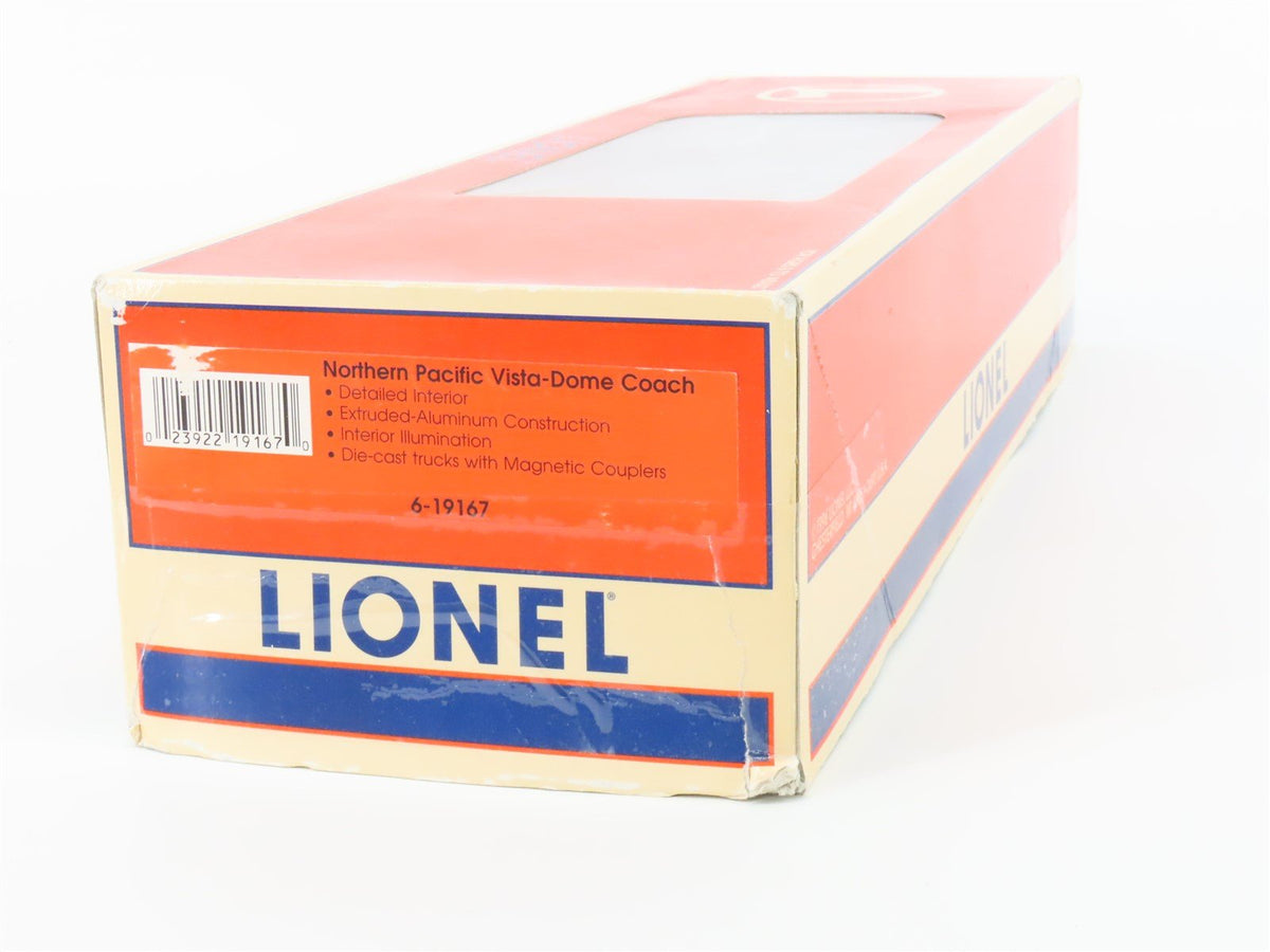 O Gauge 3-Rail Lionel 6-19167 NP Northern Pacific Full Vista-Dome Passenger 2571