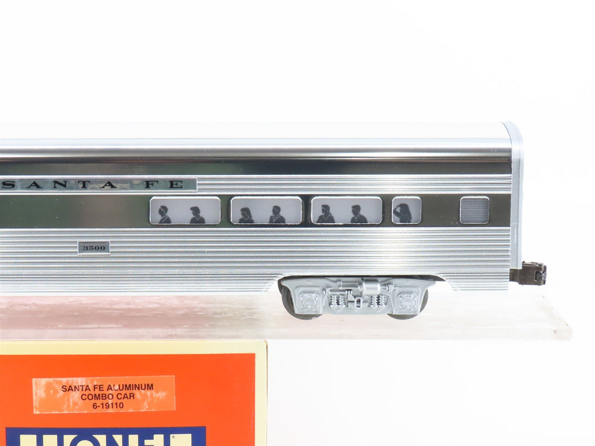 O Gauge 3-Rail Lionel 6-19110 ATSF Santa Fe Aluminum Combine Passenger Car #3500