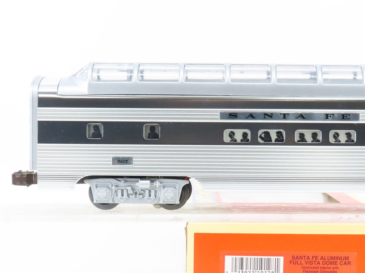 O Gauge 3-Rail Lionel 6-19128 ATSF Santa Fe Full Vista Dome Passenger #507