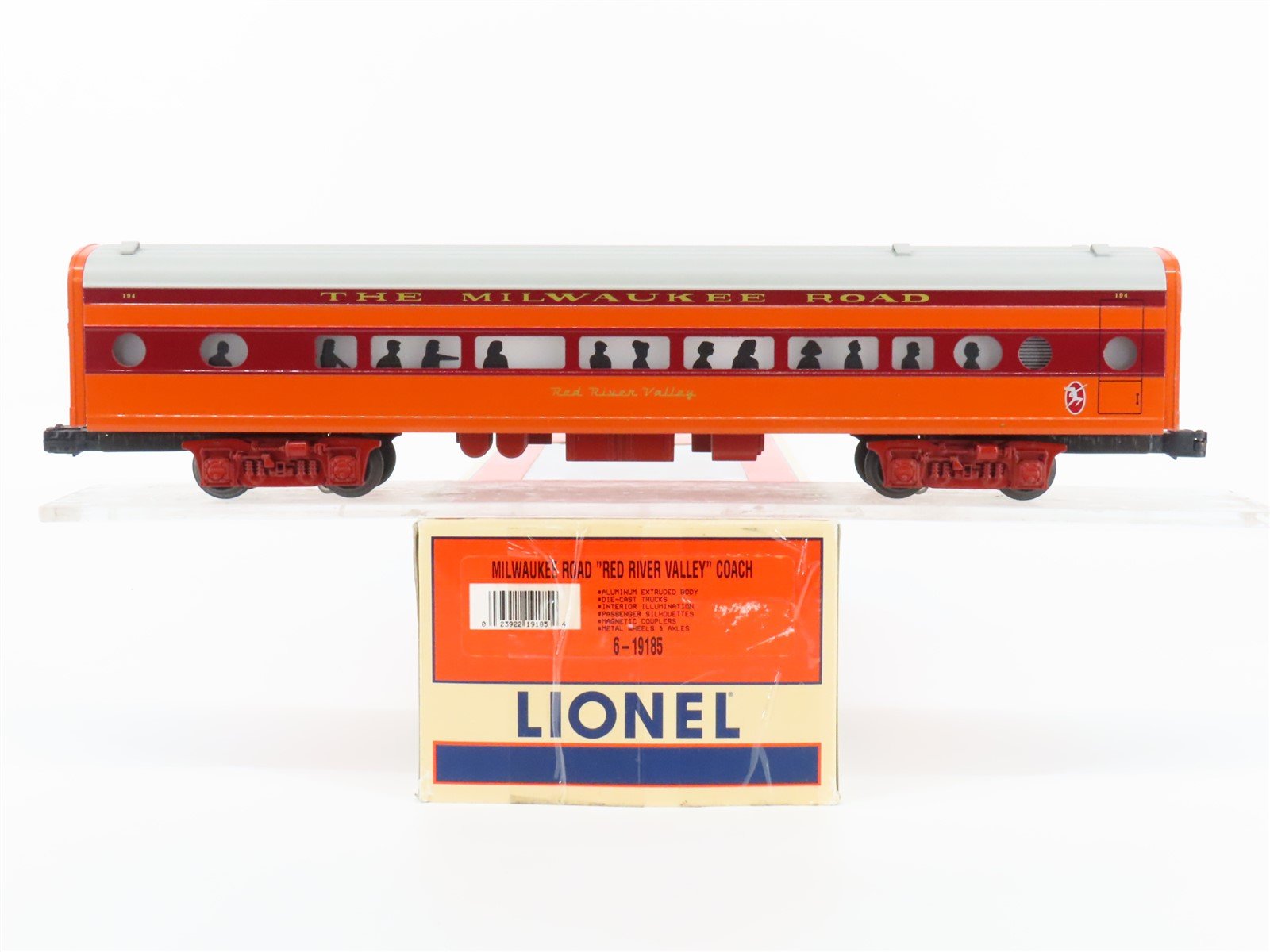 O Gauge 3-Rail Lionel 6-19185 MILW Milwaukee Coach Passenger "Red River Valley"