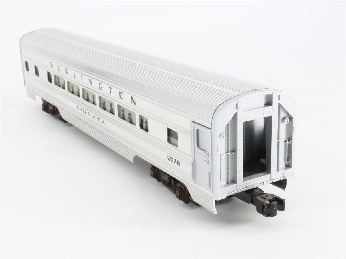O Gauge 3-Rail Lionel 6-9578 CB&amp;Q Burlington Passenger &quot;Silver Gladiola&quot;
