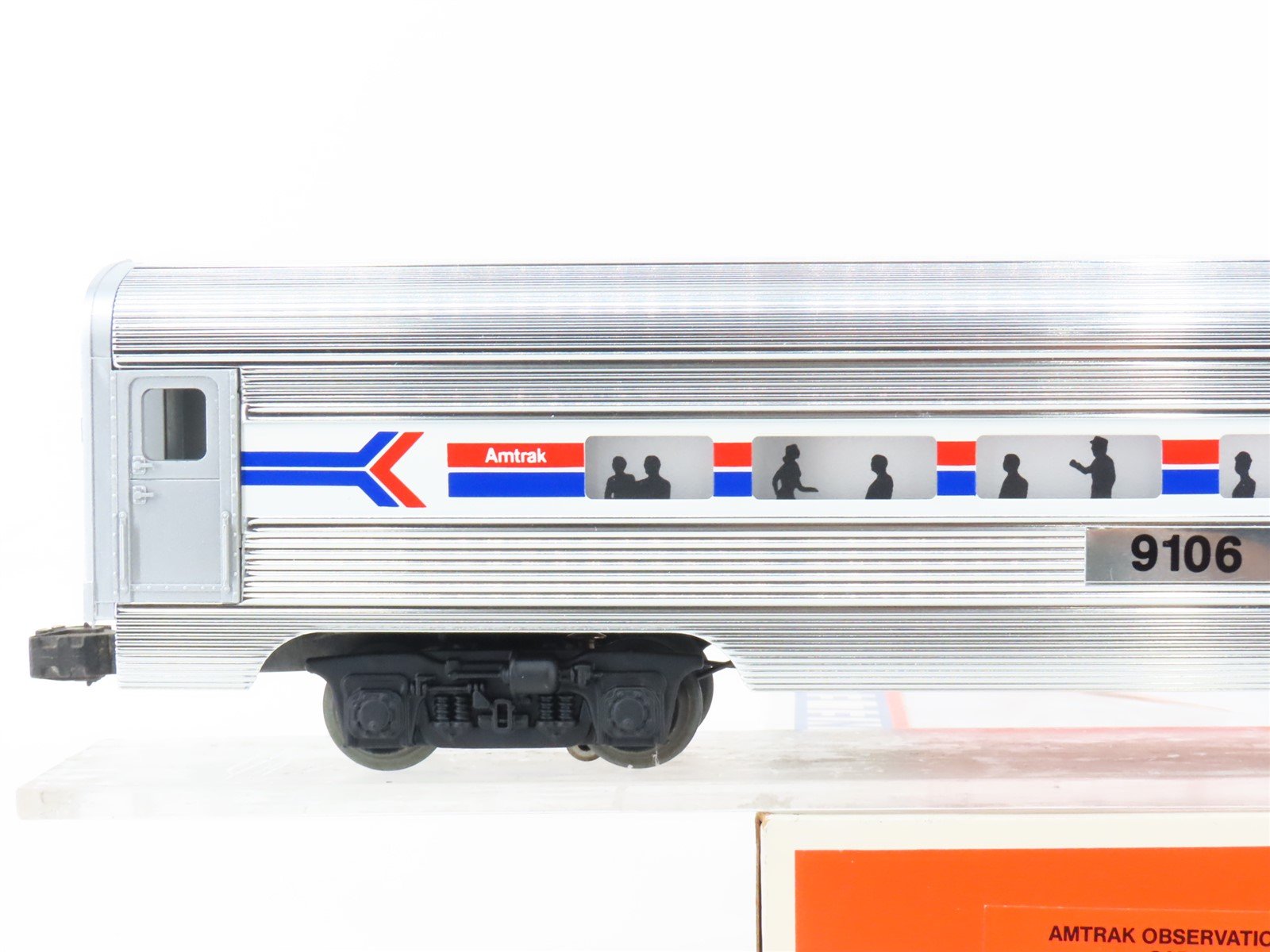 O Gauge 3-Rail Lionel 6-19106 AMTK Amtrak Phase I Observation Passenger #9106