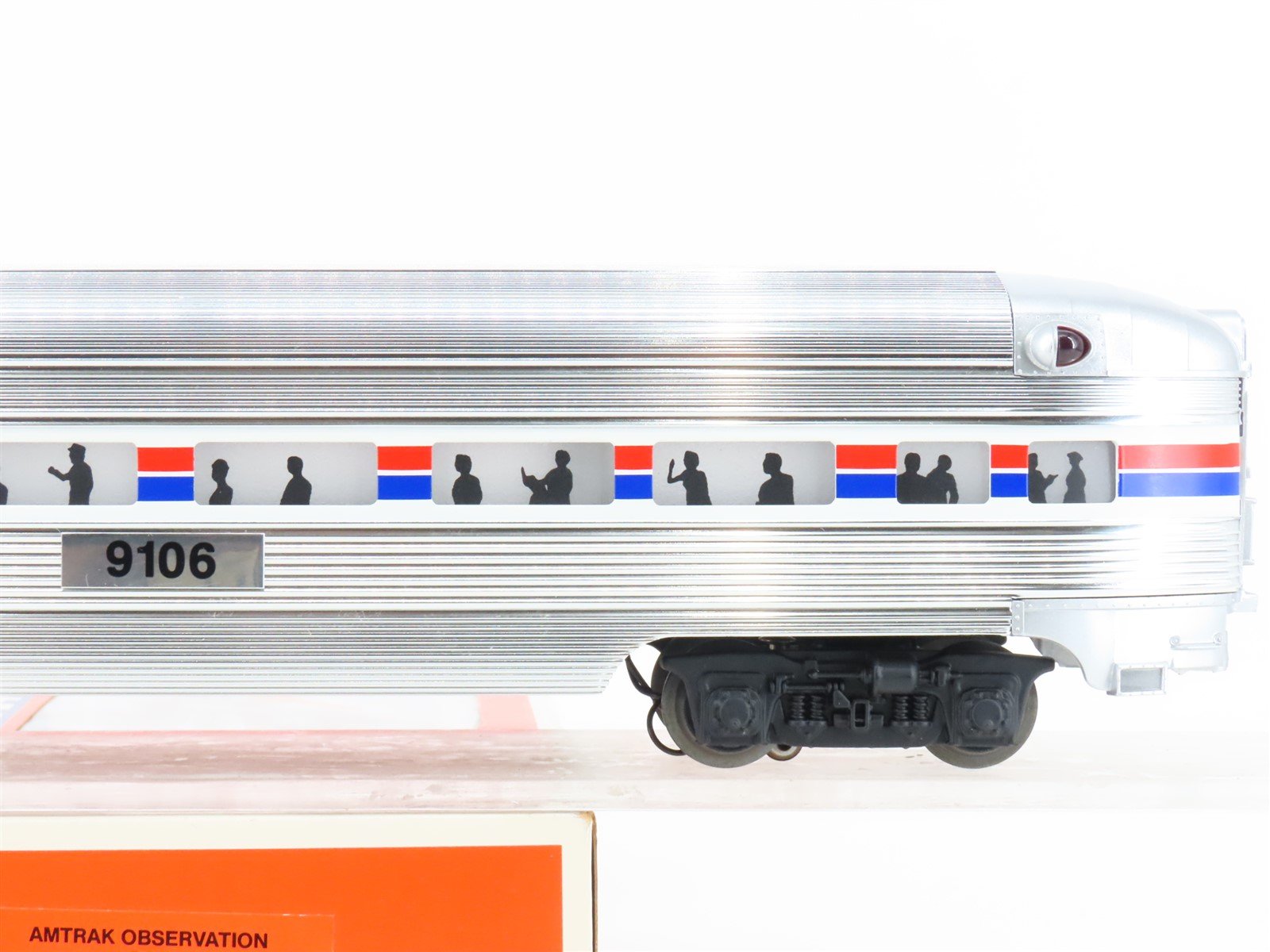 O Gauge 3-Rail Lionel 6-19106 AMTK Amtrak Phase I Observation Passenger #9106