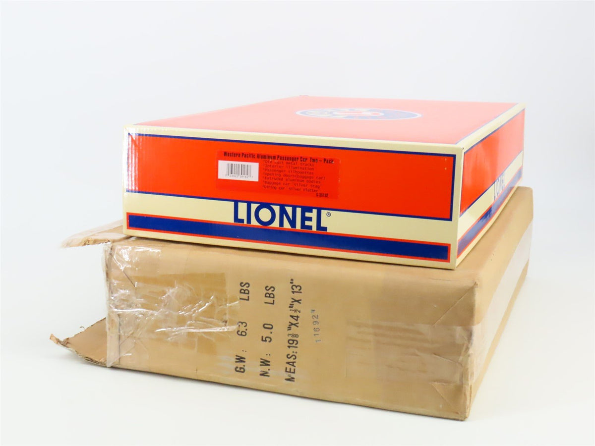 O Gauge 3-Rail Lionel 6-39182 WP Western Pacific Aluminum Passenger 2-Car Pack