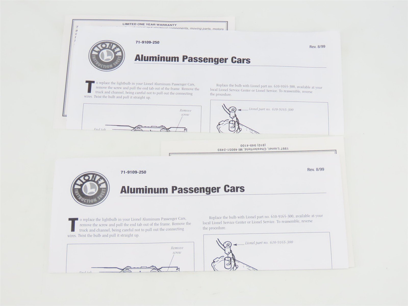 O Gauge 3-Rail Lionel 6-39157 SOU Southern Aluminum Passenger 2 Car Pack