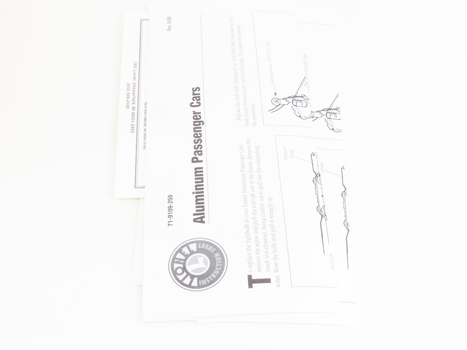 O Gauge 3-Rail Lionel 6-39163 EL Erie Lackawanna Aluminum 2-Car Passenger Pack