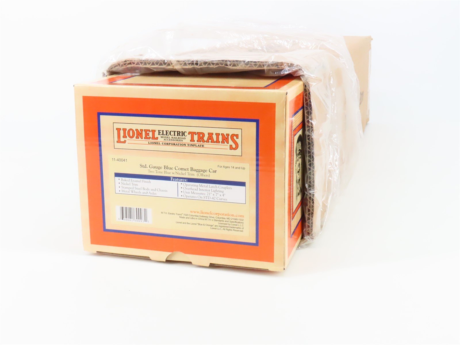 Standard Gauge Lionel 11-40041 Blue Comet Baggage Passenger Car #432 