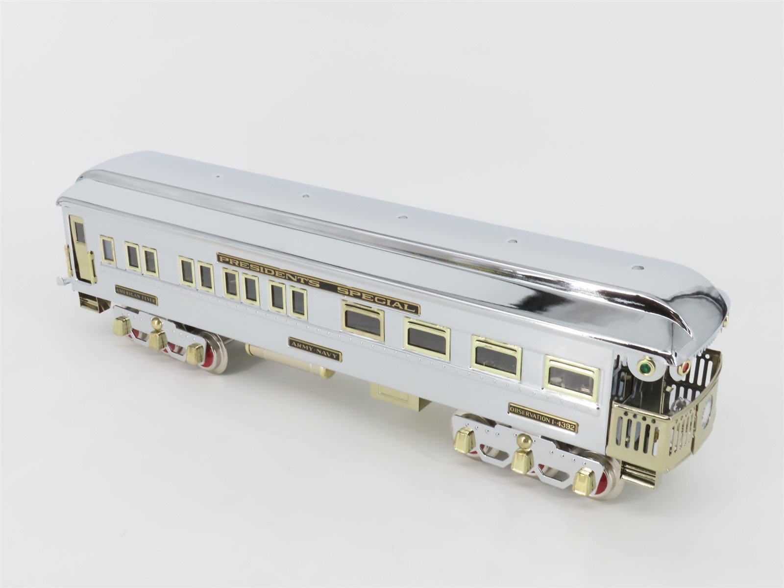 Standard Gauge Lionel 6-12427 I-4392 Presidential Obs Passenger Army-Navy