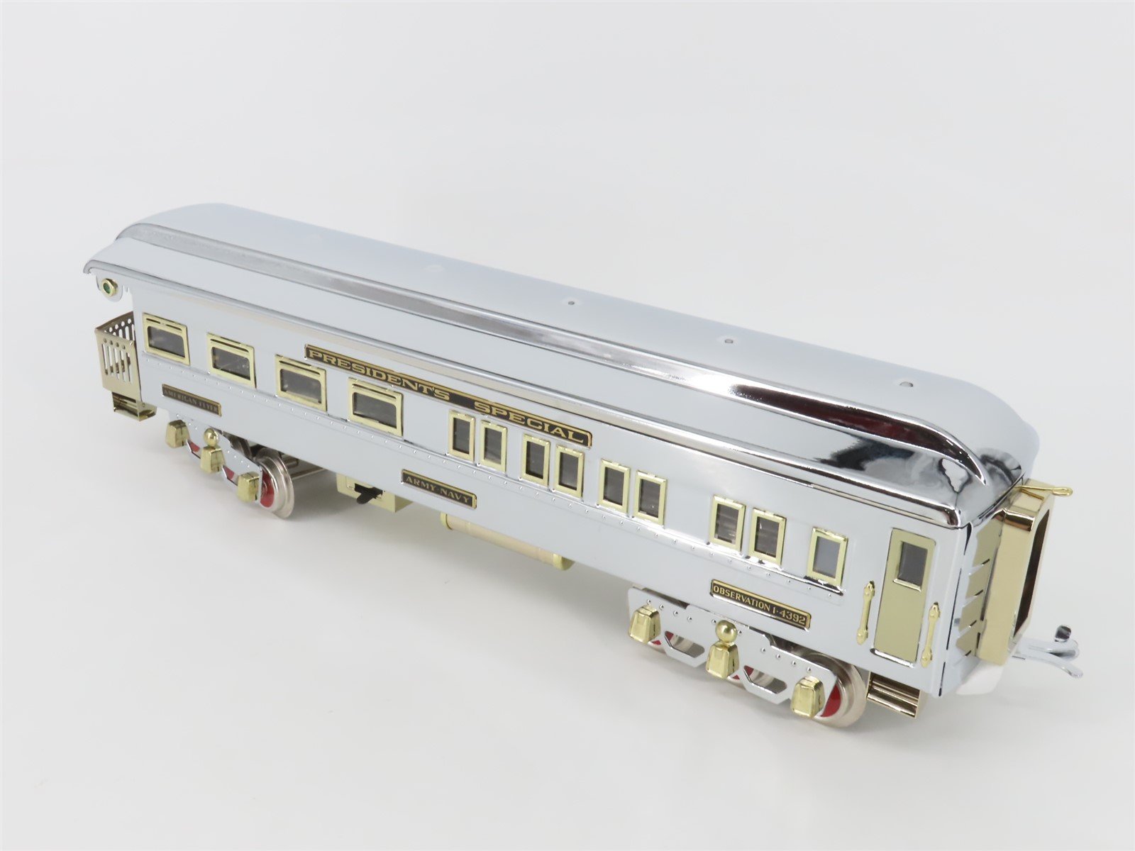 Standard Gauge Lionel 6-12427 I-4392 Presidential Obs Passenger Army-Navy