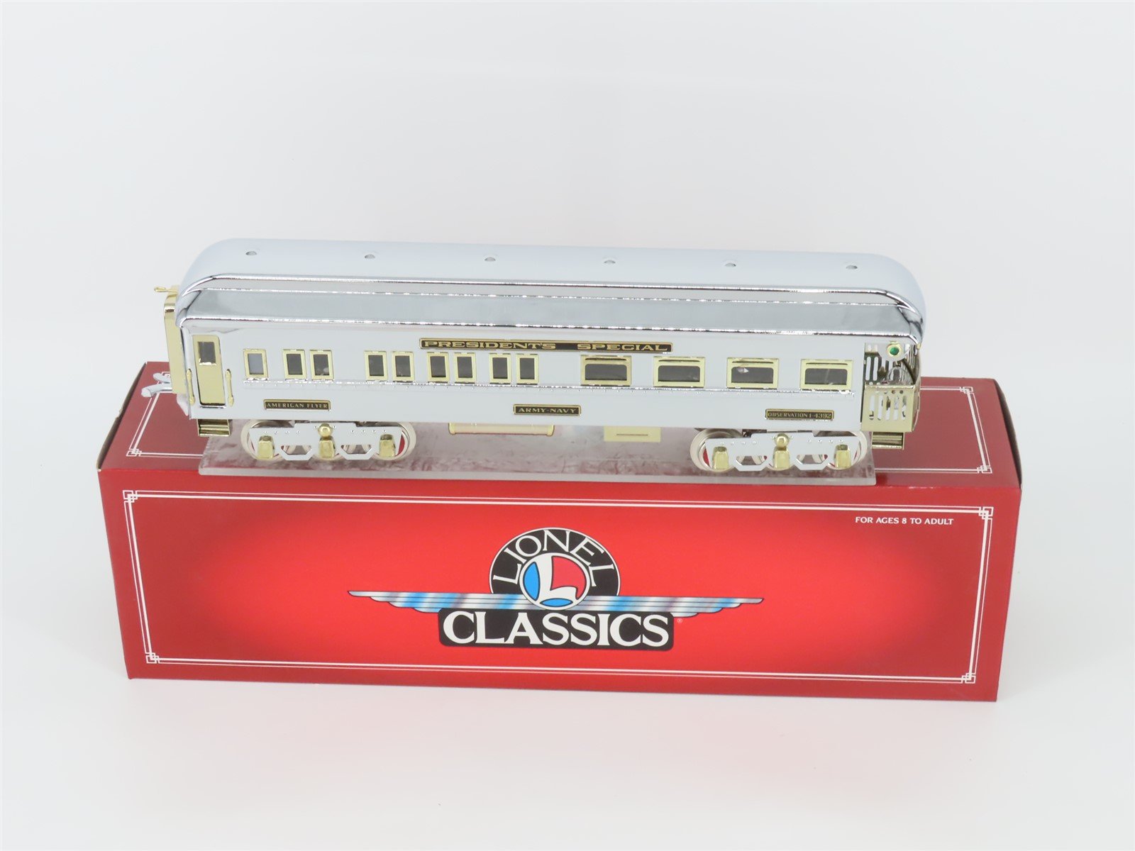Standard Gauge Lionel 6-12427 I-4392 Presidential Obs Passenger Army-Navy