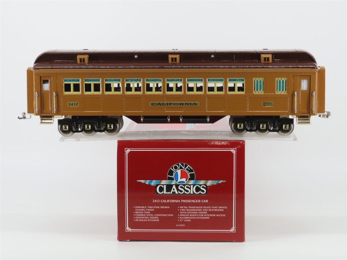 Standard Gauge Lionel 6-13421 California Coach Passenger Car #2412