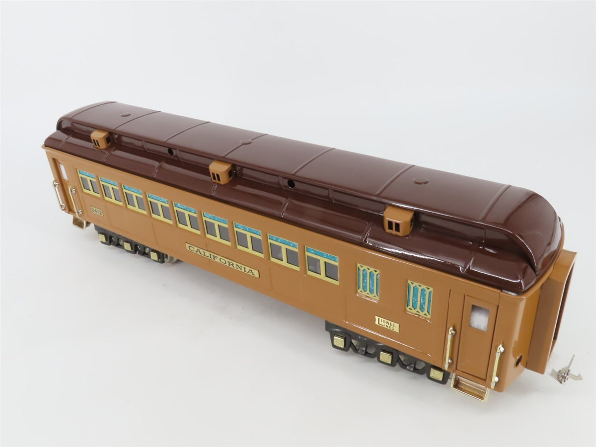Standard Gauge Lionel 6-13421 California Coach Passenger Car #2412