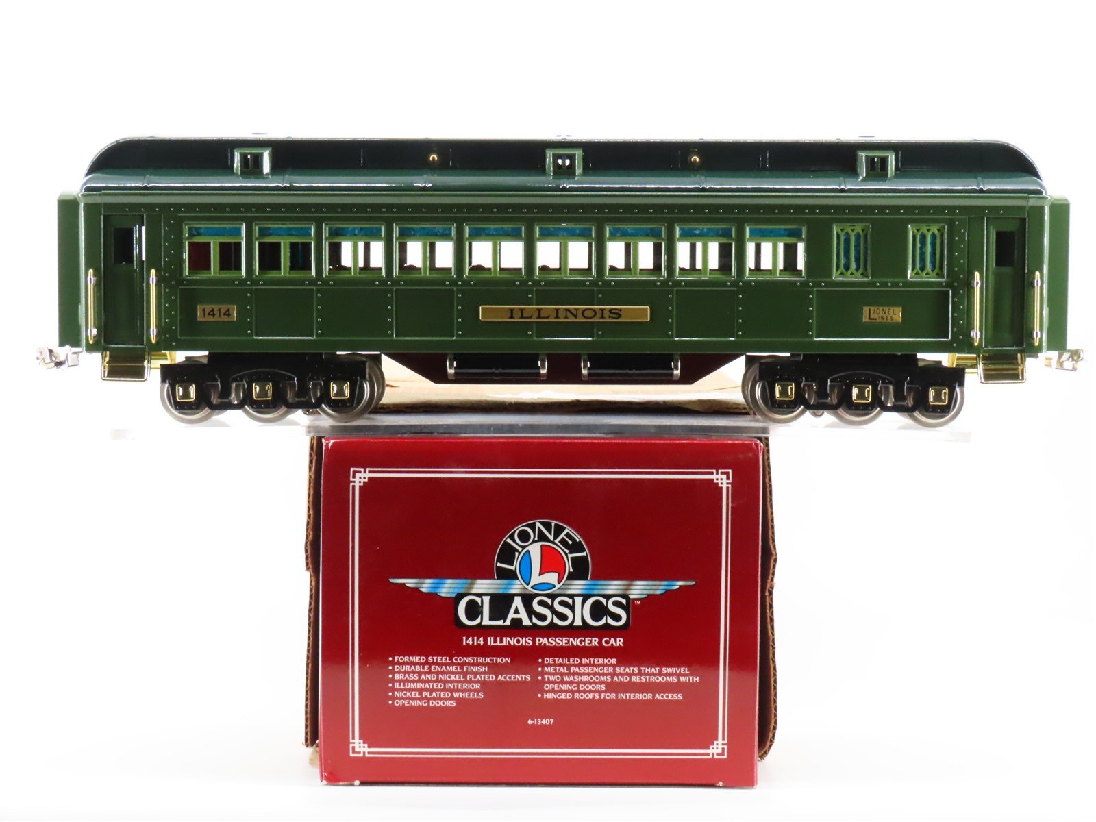 Standard Gauge Lionel 6-13407 Lionel Lines Coach Passenger Car #1414 "Illinois"