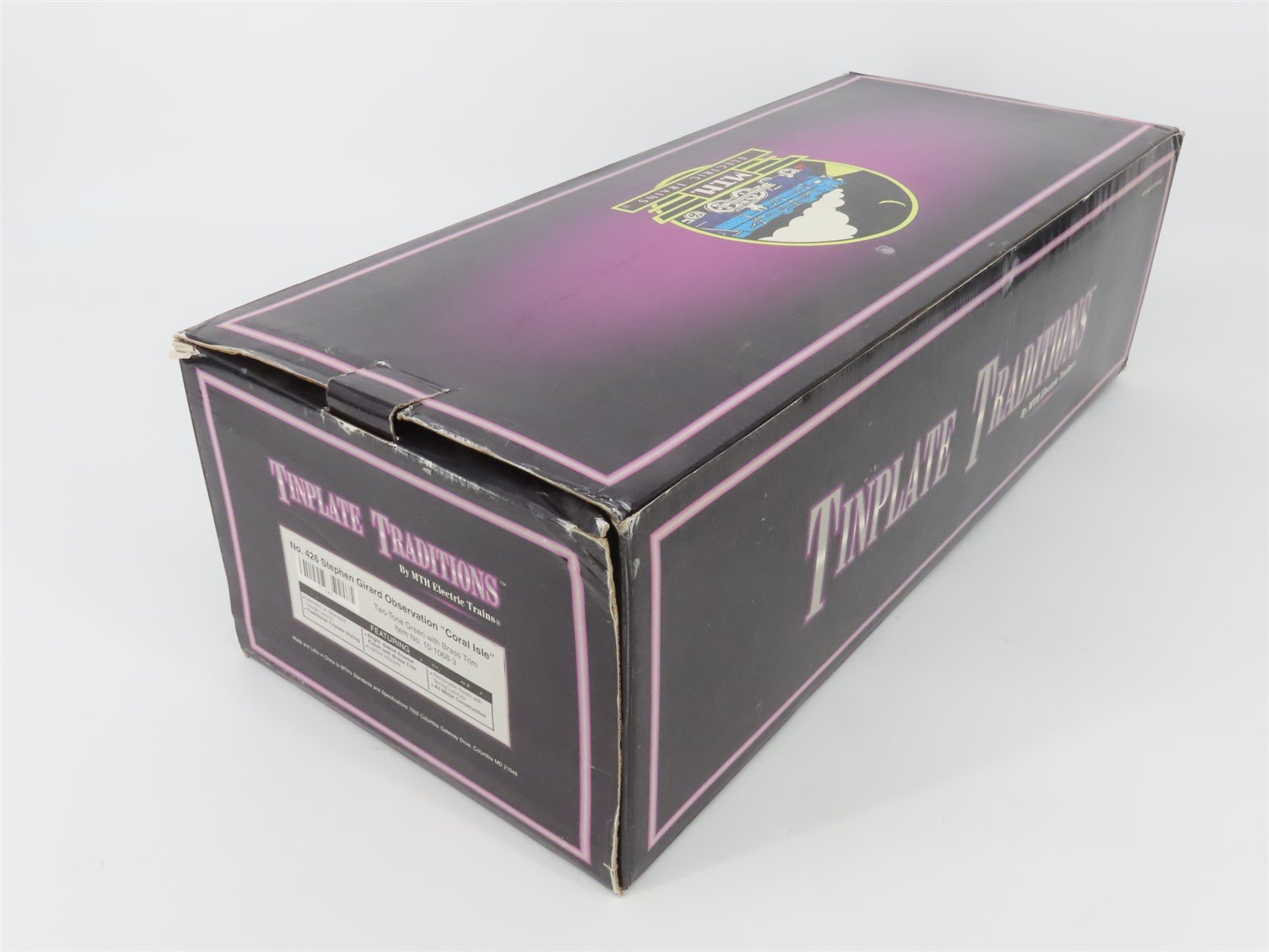 Standard Gauge MTH 10-1068-3 426 Tinplate S Girard Obs Passenger Coral Isle