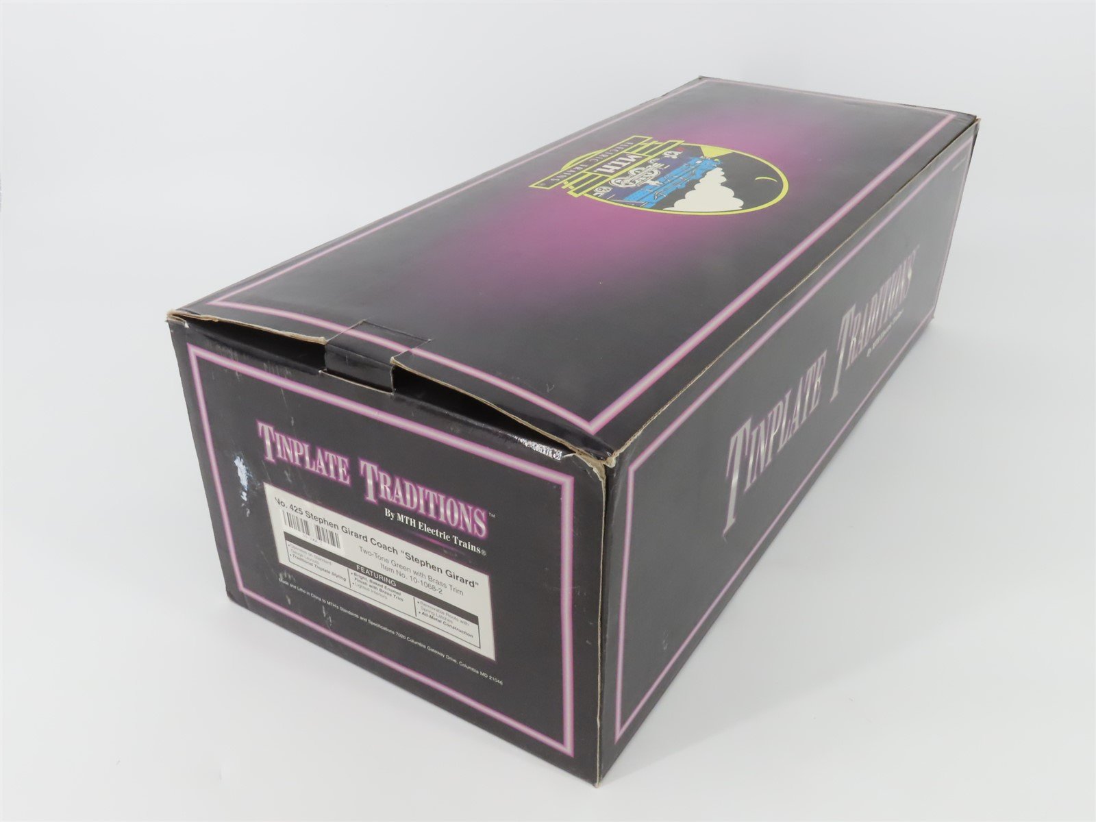 Standard Gauge MTH 10-1068-2 425 Tinplate Stephen Girard Coach Passenger Car