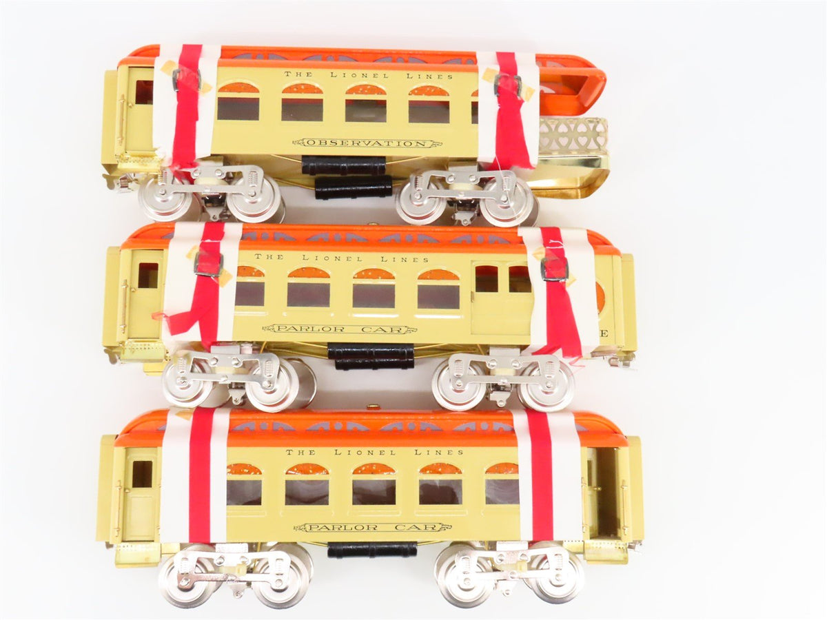 Standard Gauge Lionel 6-13412 Lionel Lines Orange &amp; Cream 3-Car Passenger Set