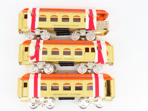 Standard Gauge Lionel 6-13412 Lionel Lines Orange & Cream 3-Car Passenger Set