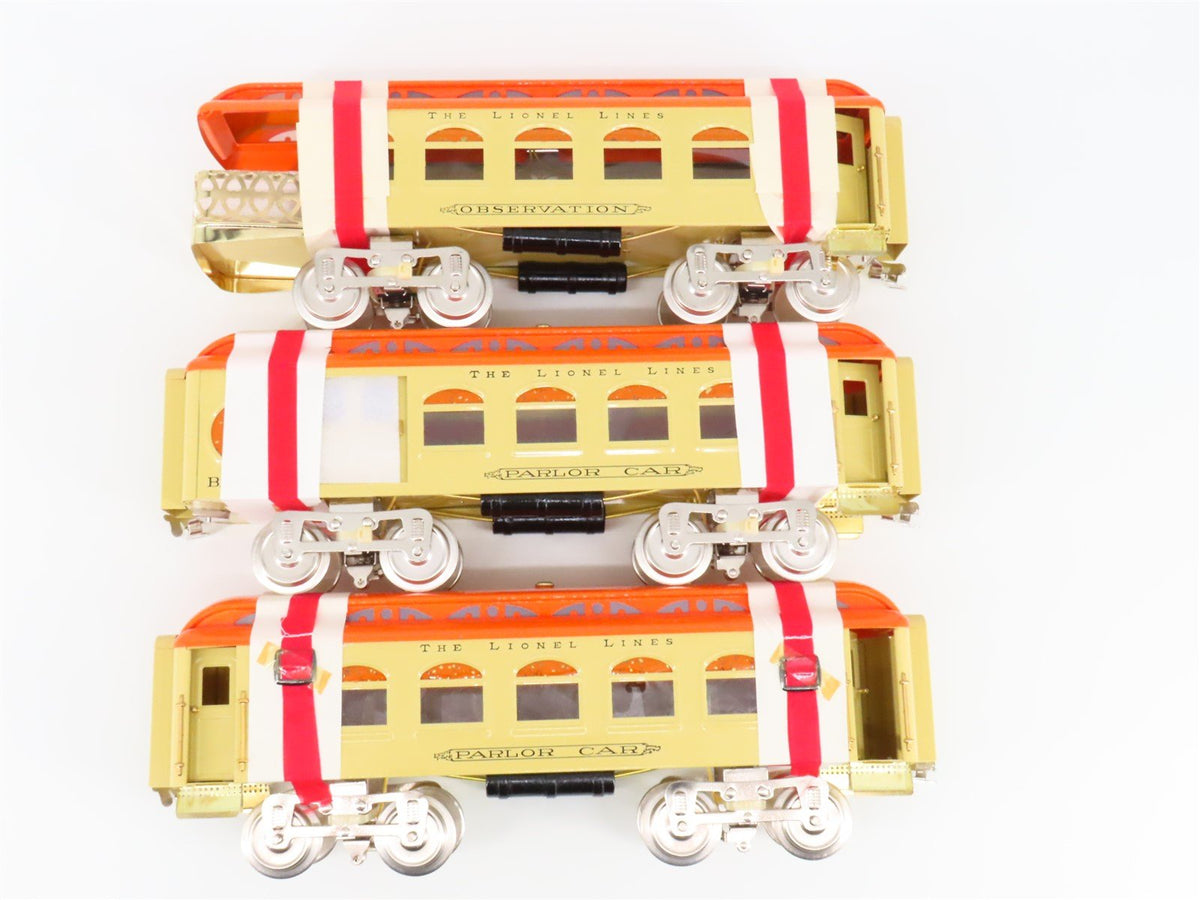 Standard Gauge Lionel 6-13412 Lionel Lines Orange &amp; Cream 3-Car Passenger Set