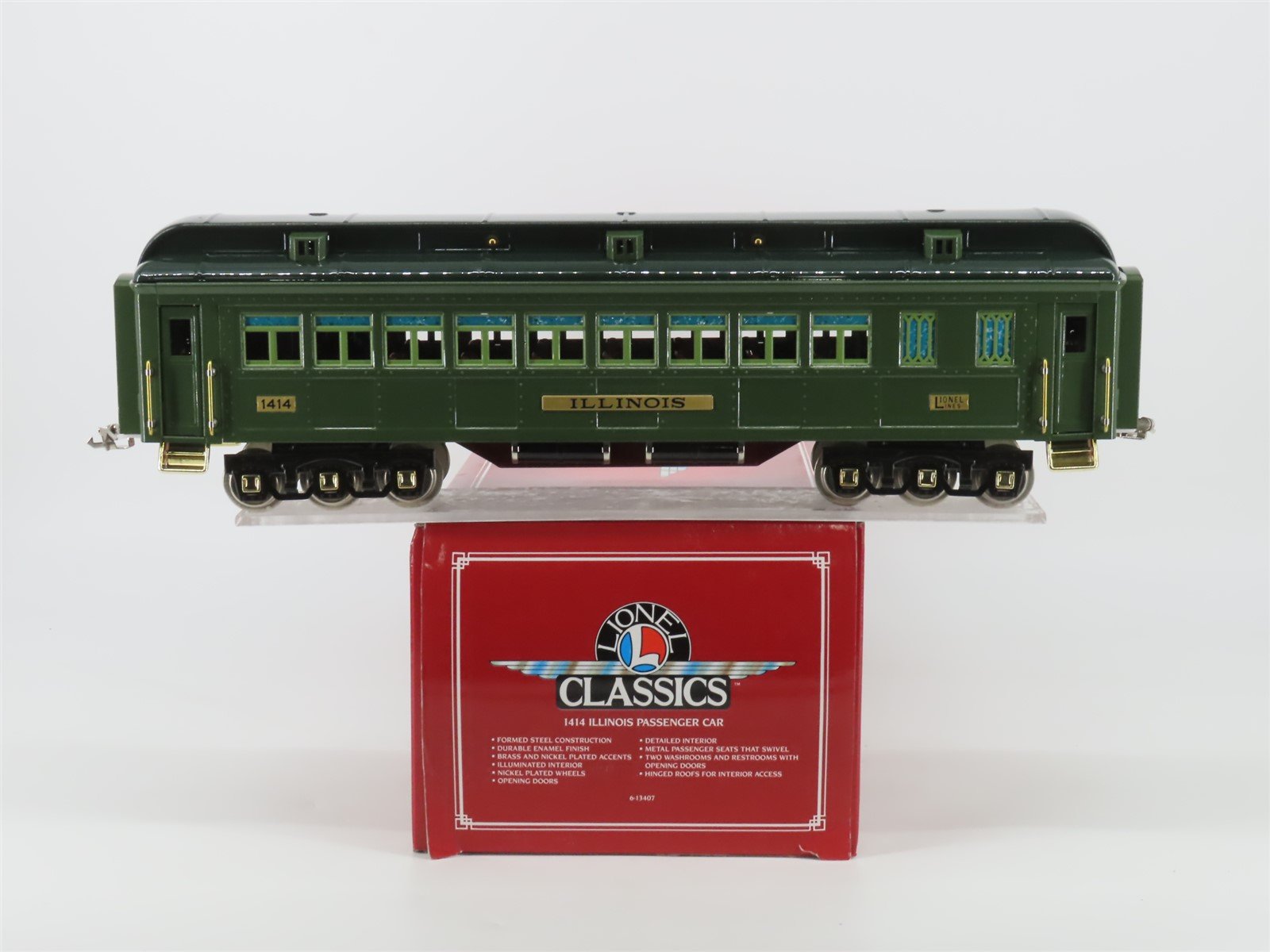 Standard Gauge Lionel 6-13407 Illinois Coach Passenger Car #1414