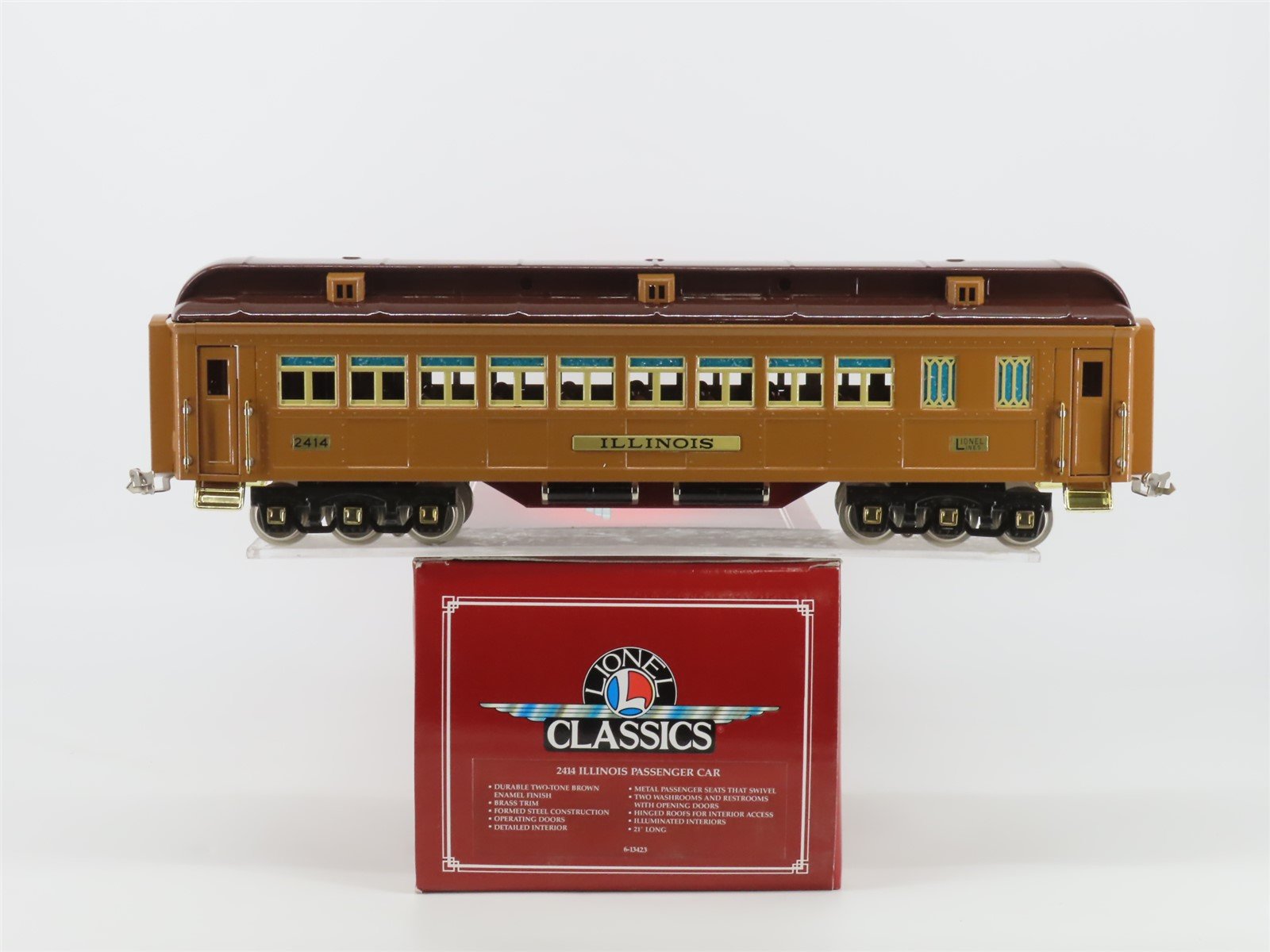 Standard Gauge Lionel 6-13423 Illinois Coach Passenger Car #2414