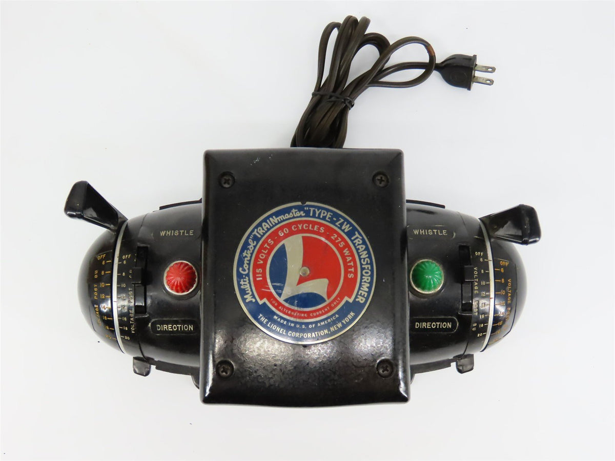 Lionel Type ZW &quot;Trainmaster&quot; 115 Volts 275 Watt 60 Cycles Transformer