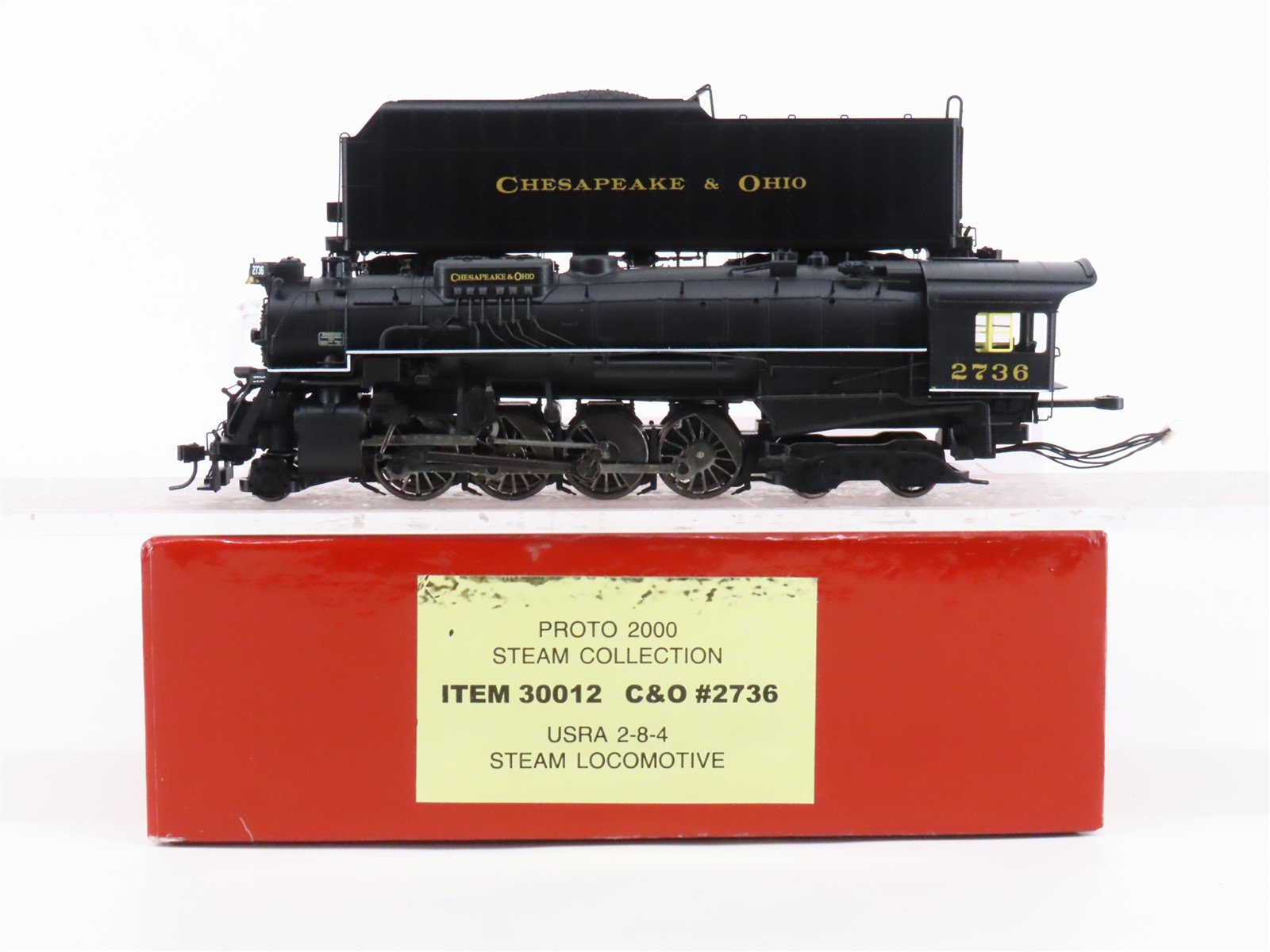 HO Proto 2000 Heritage 30012 C&O Chesapeake & Ohio 2-8-4 Steam #2736 - DCC Ready
