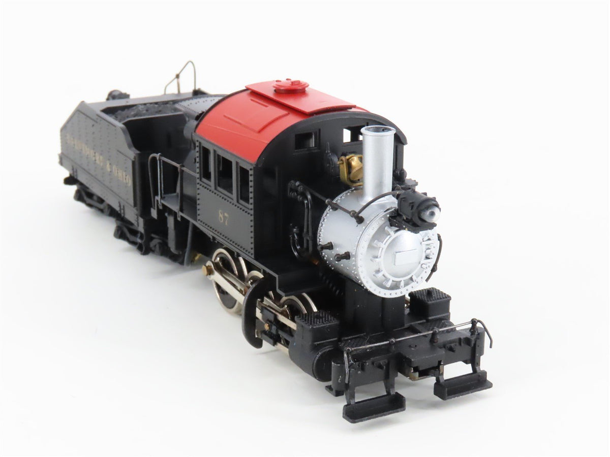 HO Mantua 338-025 B&amp;O Baltimore &amp; Ohio 0-6-0 B8a Camelback Steam Switcher #87
