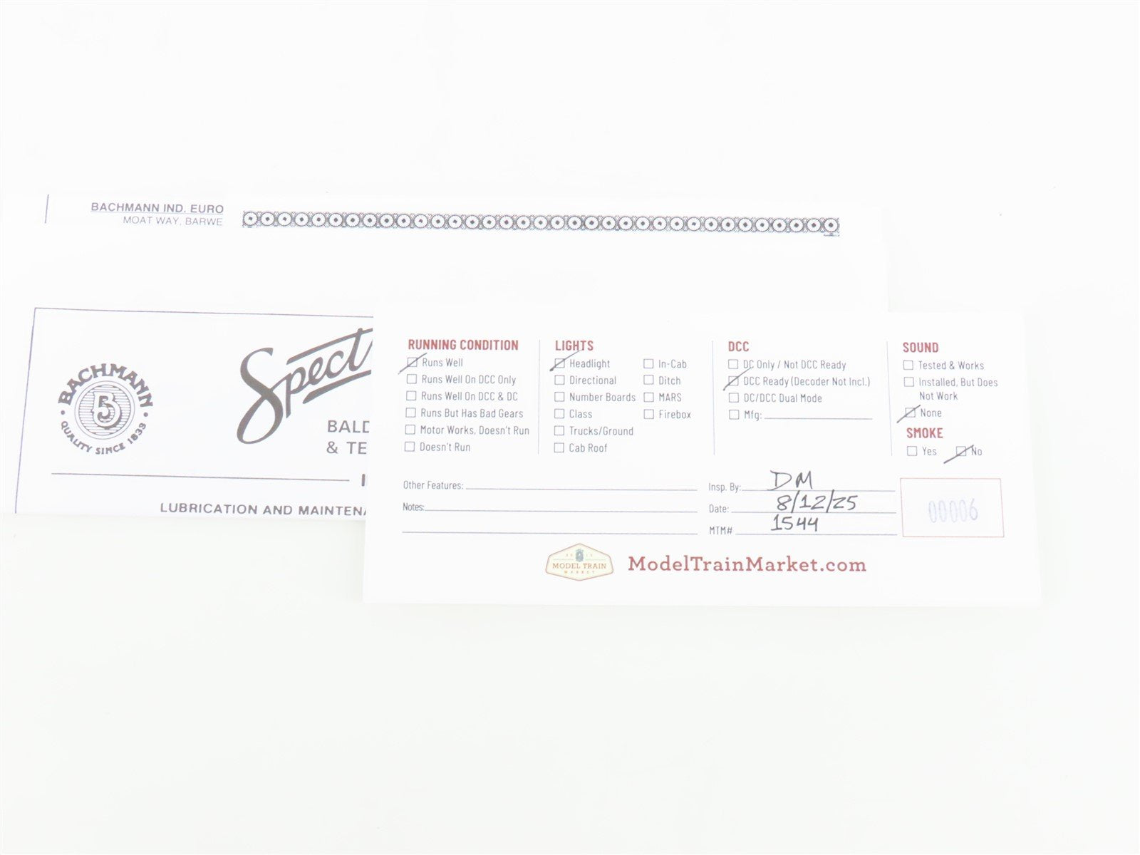 HO Bachmann Spectrum WM 