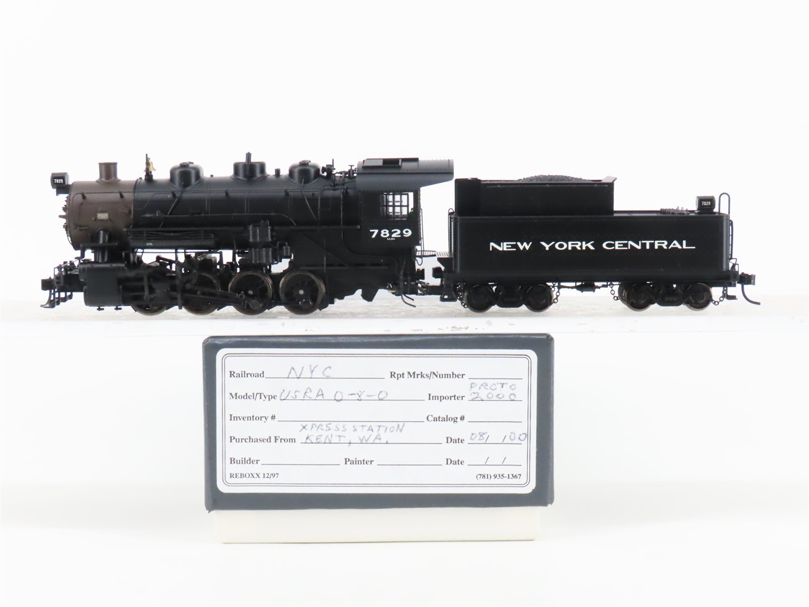 HO Scale Proto 2000 Heritage NYC New York Central 0-8-0 Steam #7829 - DCC Ready