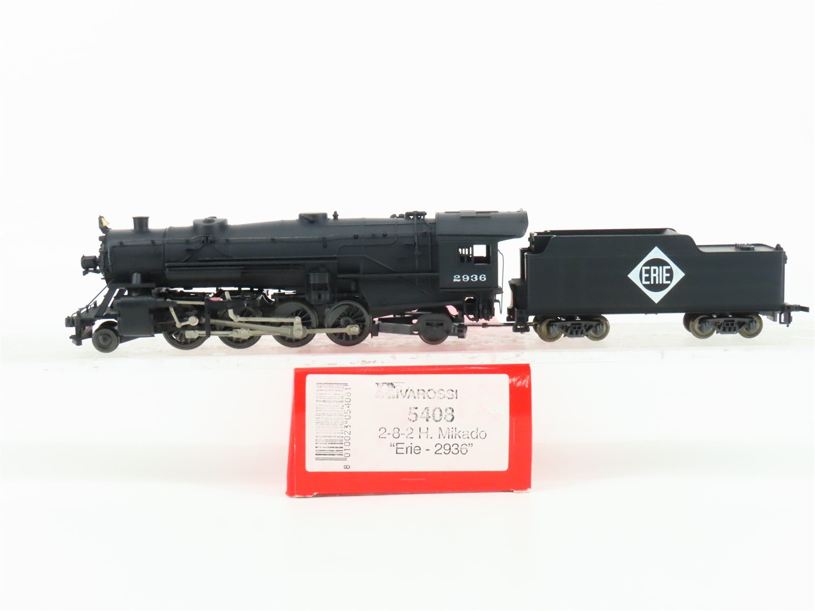 HO Scale Rivarossi 5408 ERIE Railroad 2-8-2 Heavy Mikado Steam Locomotive #2936