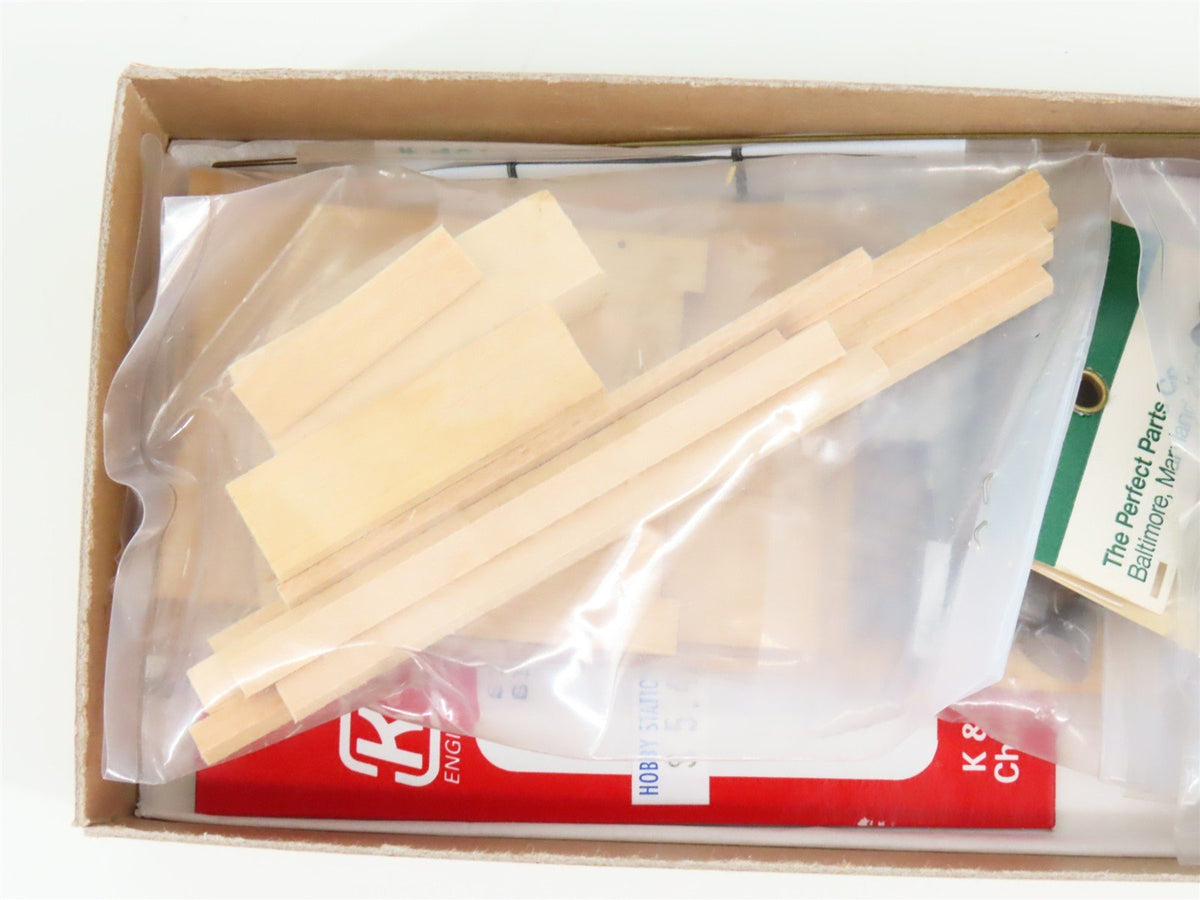 O Scale 2-Rail Keystone K-1005 Undecorated Grasse River Caboose Wood Kit